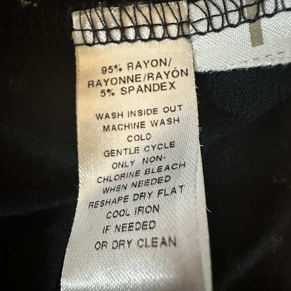 LOFT Polka Dot Swing Dress Black Short Sleeve Womens Medium - Picture 8 of 8